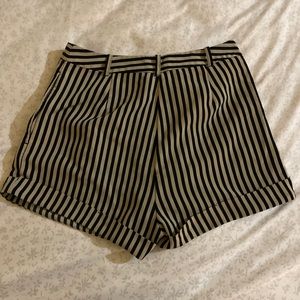 forever 21 striped shorts